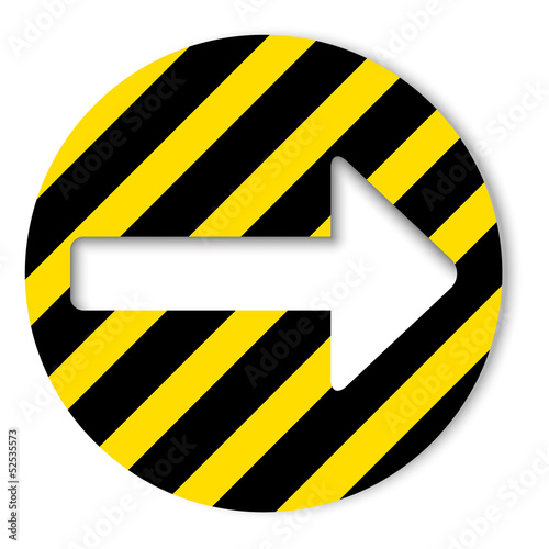round with arrow