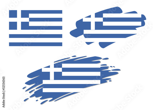 Brush Flags Greece