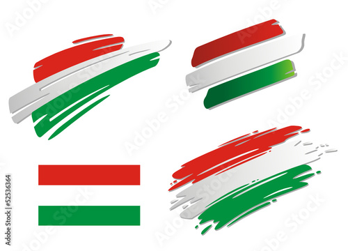 Brush Flags Hungary