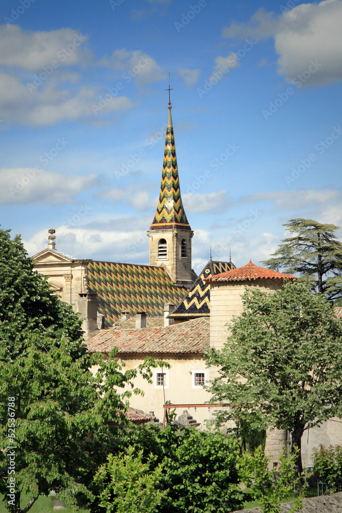 Monastery of Valbonne in Gard Provencal, France Monastery of Valbonne in Gard Provencal, France