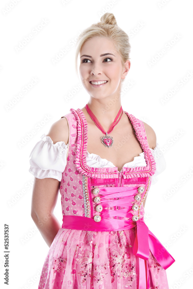 Hübsche junge Frau im Dirndlkleid Hübsche junge Frau im Dirndlkleid