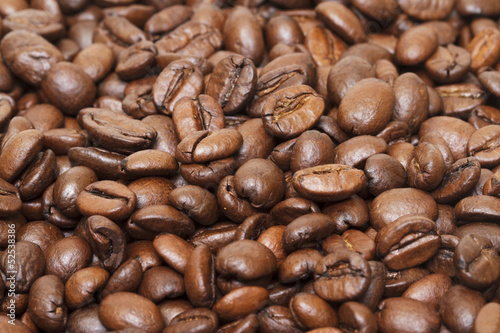 Coffee beans as background