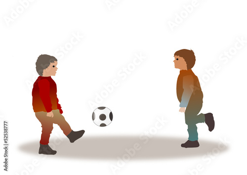 kinder spielen fussball