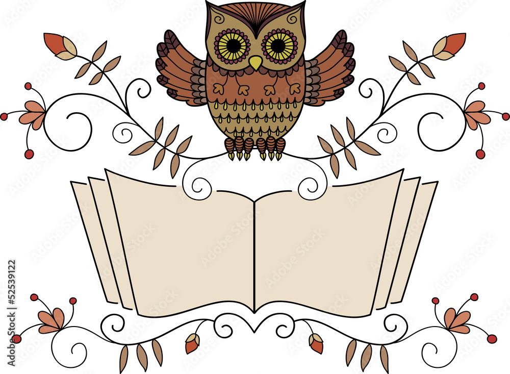 Fototapeta premium Reading owl