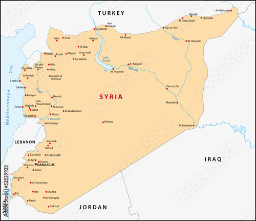 Syria map photo