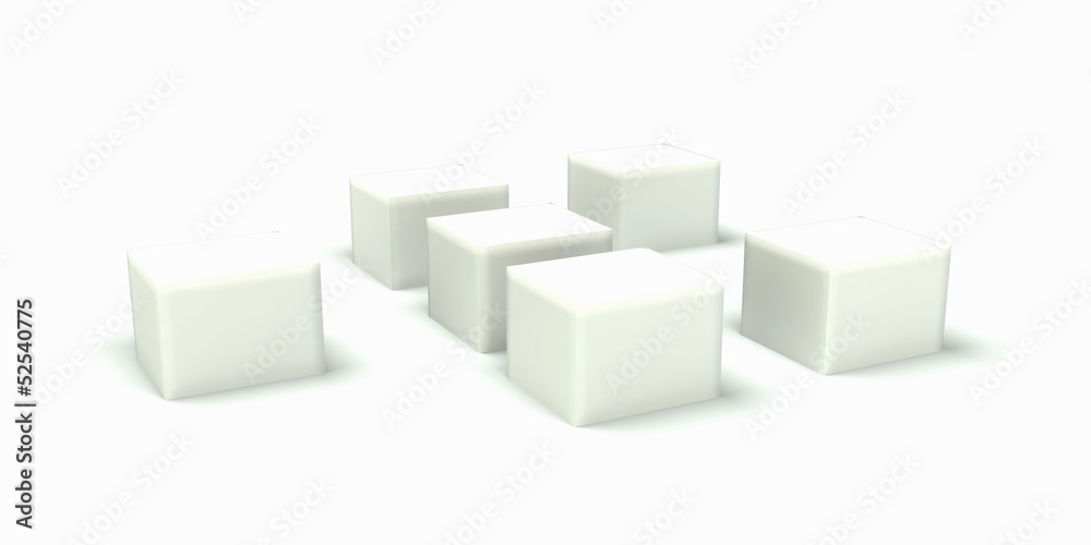 White boxes