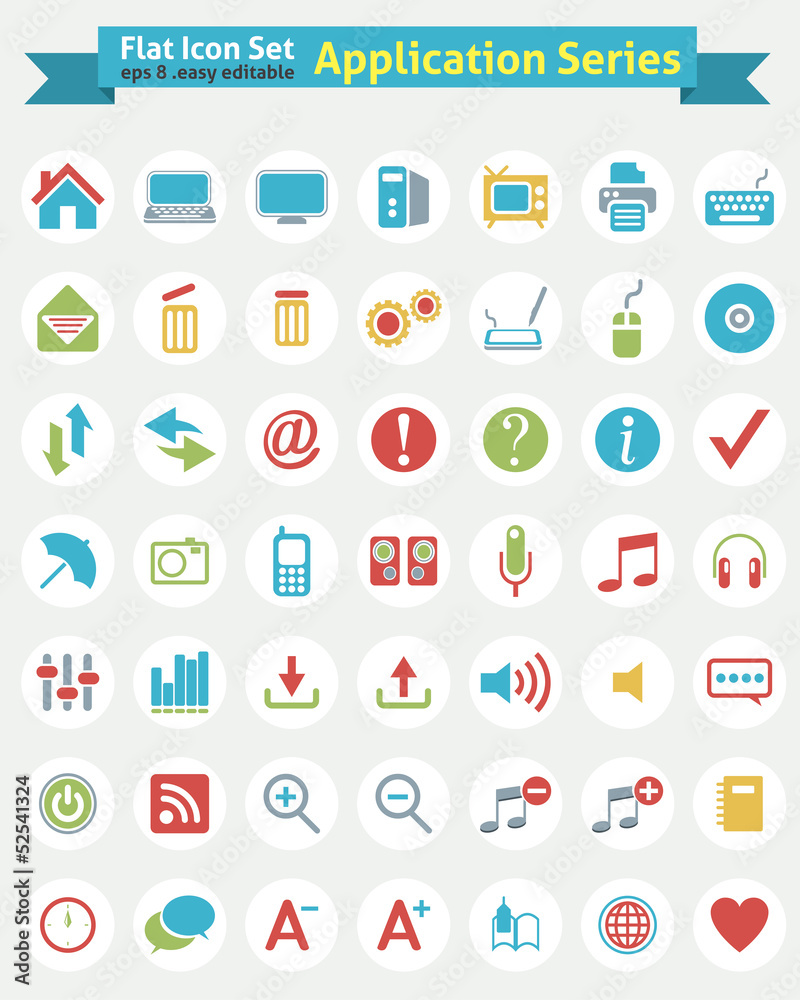 Flat Icon -- Application Series Flat Icon -- Application Series