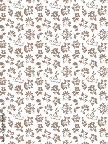 Floral seamless background - pattern for continuous replicate