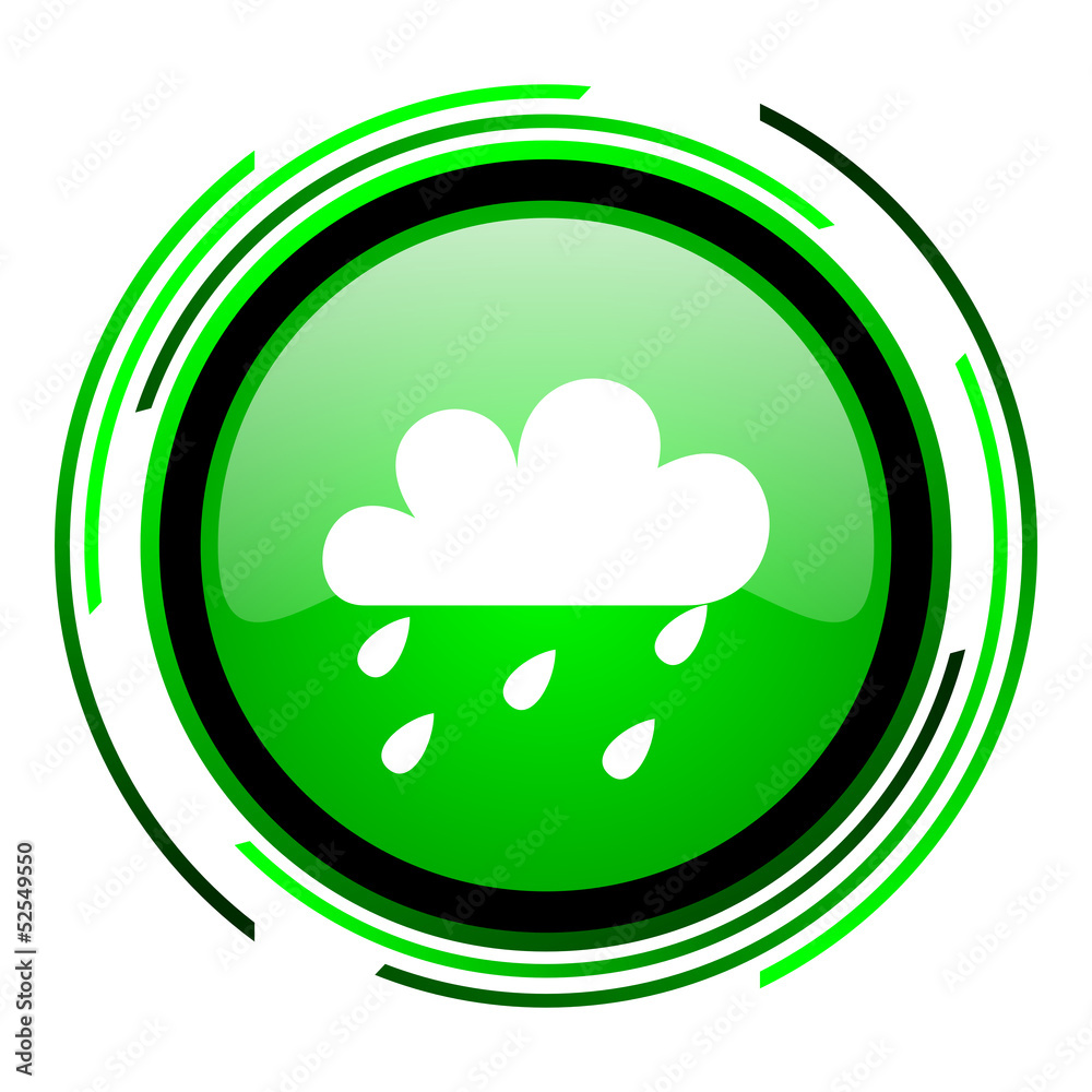 weather forecast green circle glossy icon weather forecast green circle glossy icon