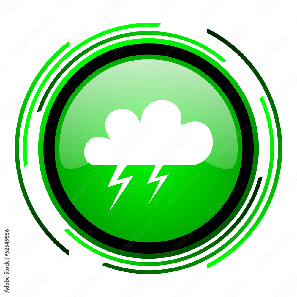 weather forecast green circle glossy icon weather forecast green circle glossy icon
