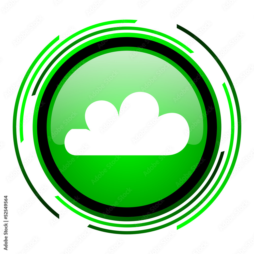 weather forecast green circle glossy icon weather forecast green circle glossy icon
