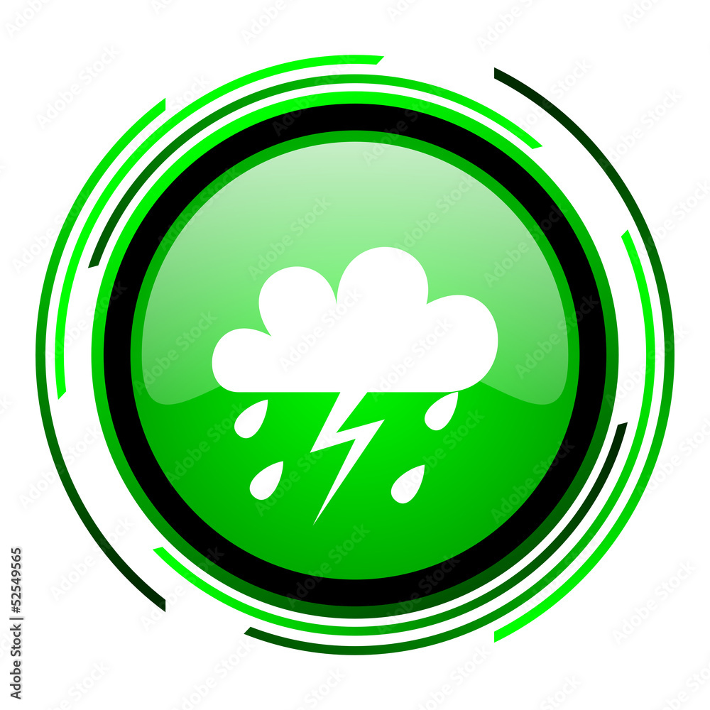 weather forecast green circle glossy icon weather forecast green circle glossy icon