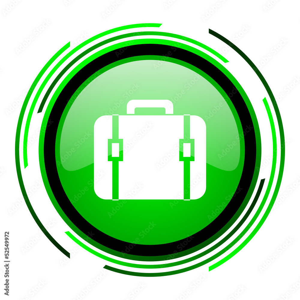 baggage green circle glossy icon baggage green circle glossy icon