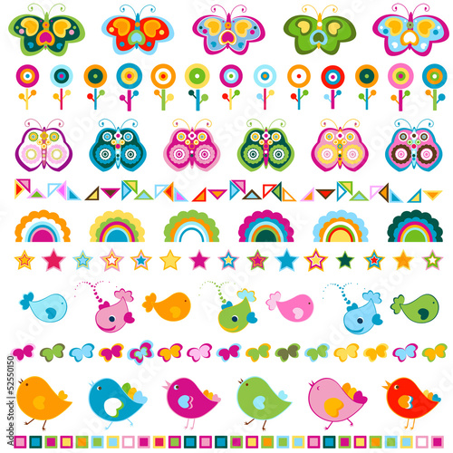 cute borders with colorful ...