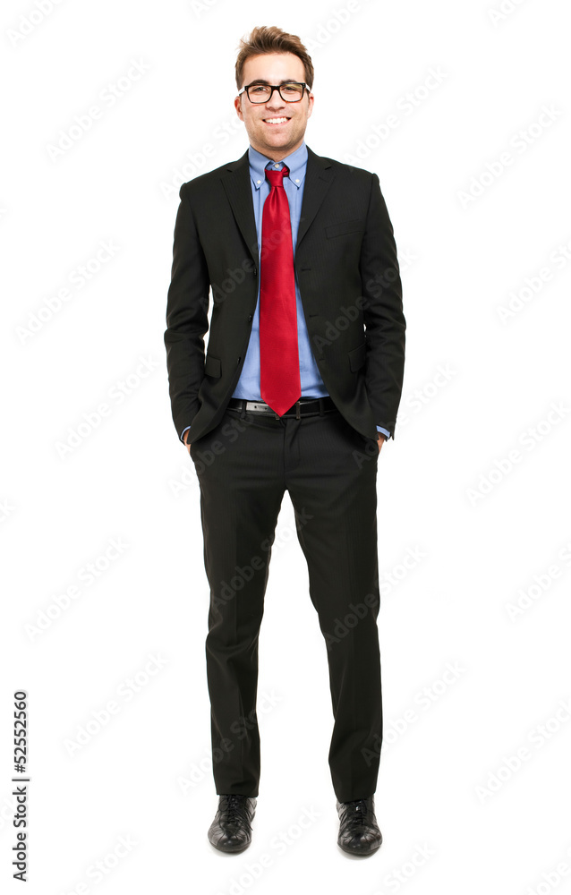 Young businessman full length portrait Young businessman full length portrait