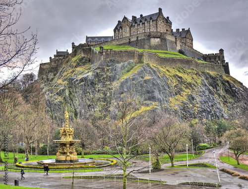 Edinburgh Castle from Princes Street Gardens