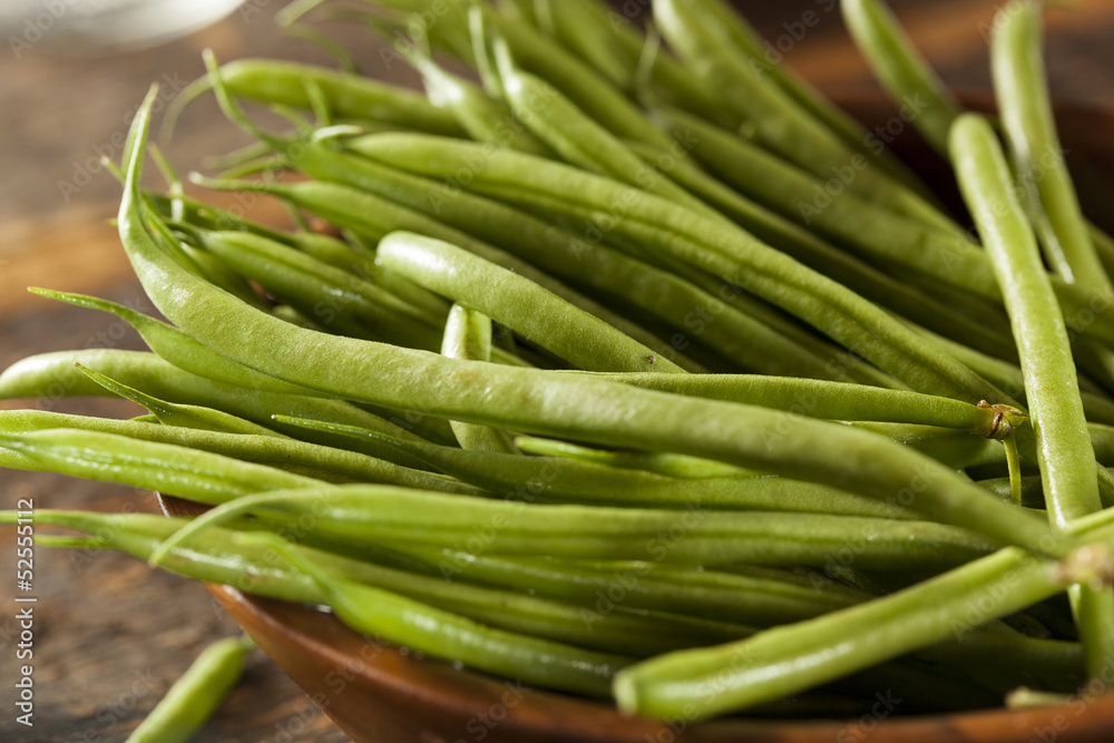 Fresh Organic Raw French Green Beans Fresh Organic Raw French Green Beans