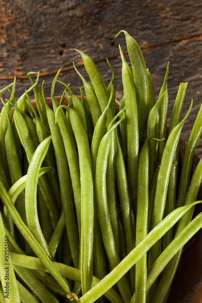 Fototapeta premium Fresh Organic Raw French Green Beans