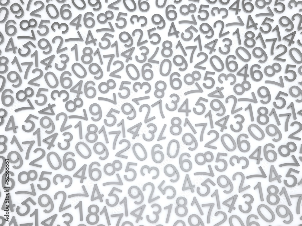 Background of numbers