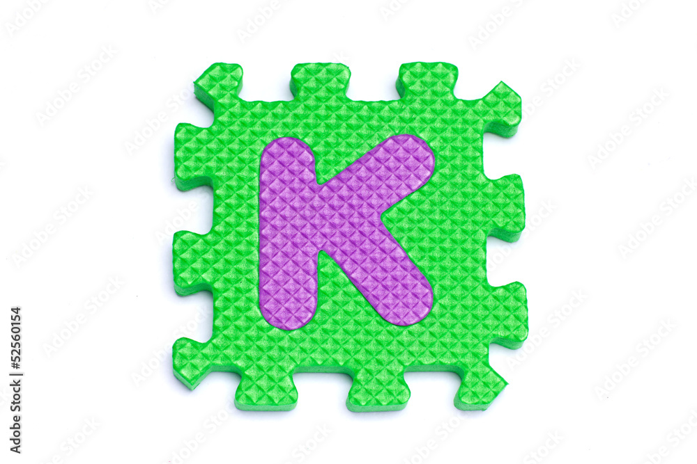 Colorful alphabet letter Colorful alphabet letter