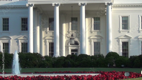 White House, Washington DC zoom out view