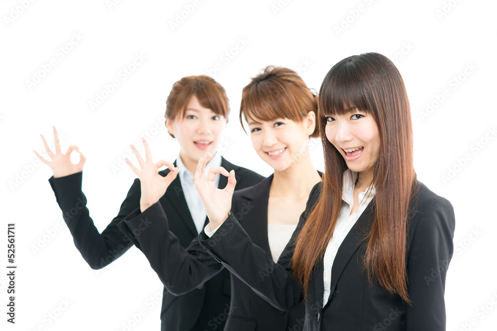 Beautiful asian businesswomen isolated on white background Beautiful asian businesswomen isolated on white background