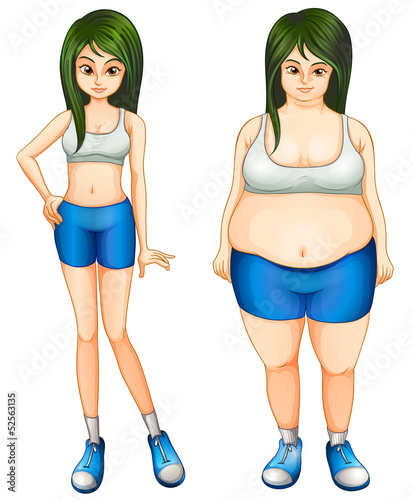 Transformation of a girl's body