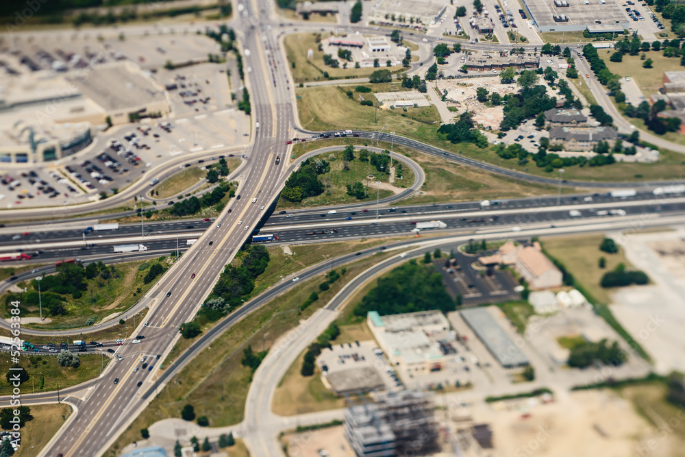 Freeway Interchange Aerial View
