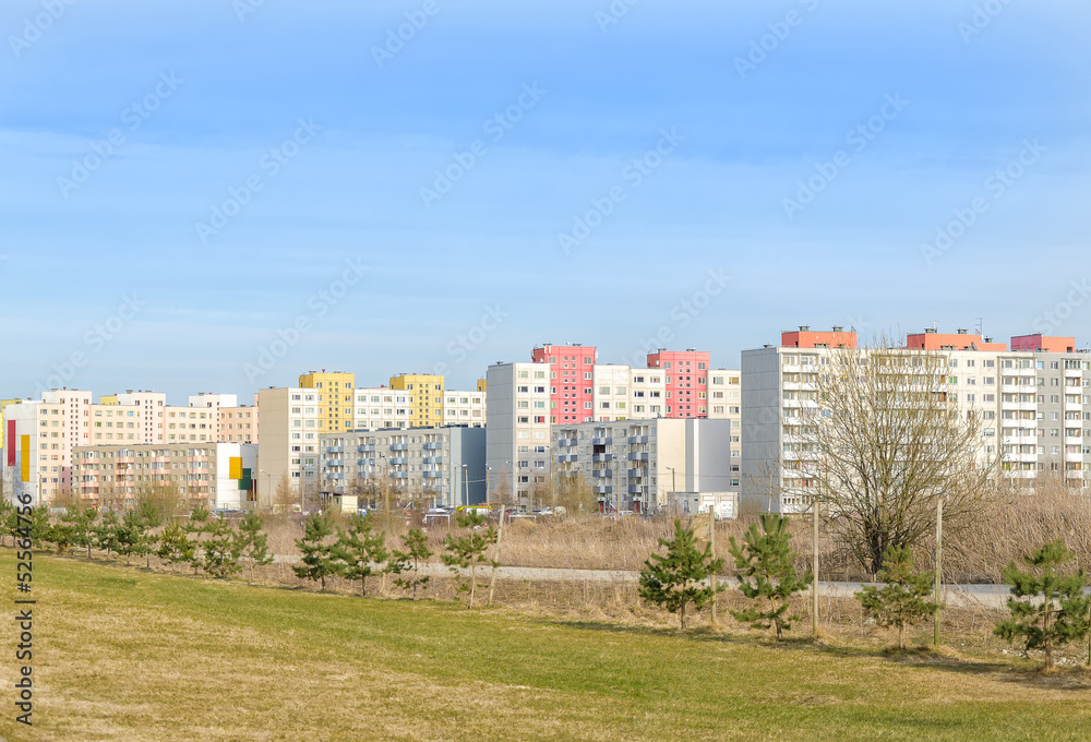 Soviet buildings in downtown