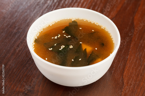 Tableau sur toile Miso soup , Japanese Food