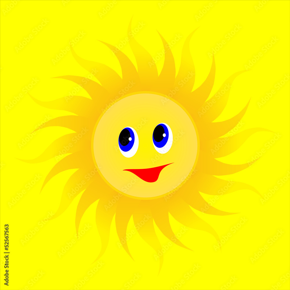 animated cartoon summer sun