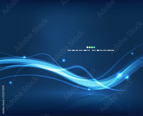 Abstract glowing lines