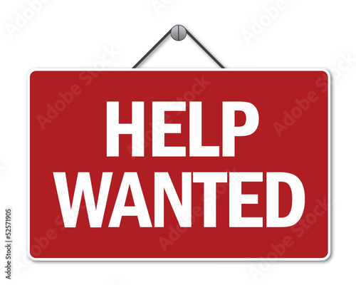 Help wanted sign