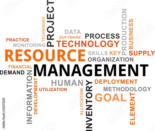 word cloud - resource management