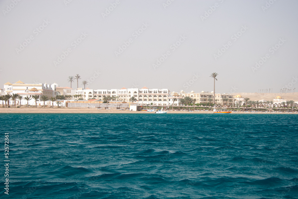 Red Sea coast line near Hurhada