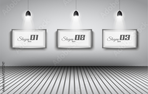 Elegant infographics design template with shopfront elements.
