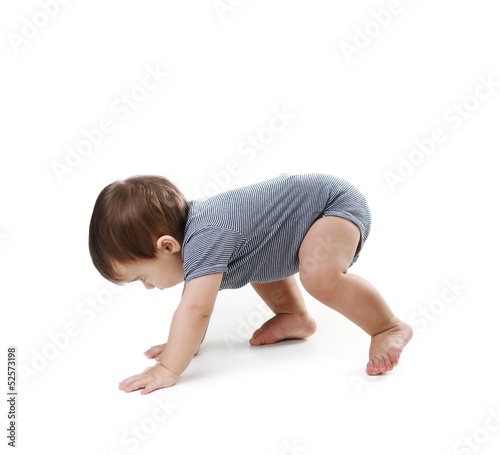 Crawling baby boy