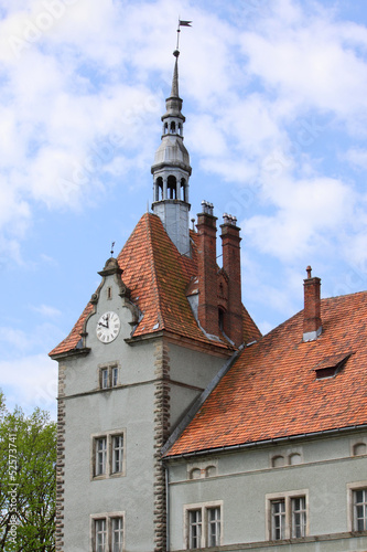 tower of Shoenborn Palace near Chynadiyovo, Ukraine photo