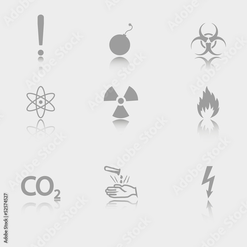 Vector illustration label danger
