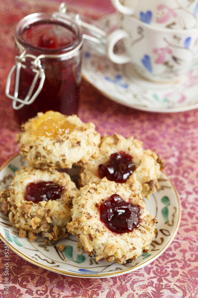 Nut and fruit jam cookies Nut and fruit jam cookies