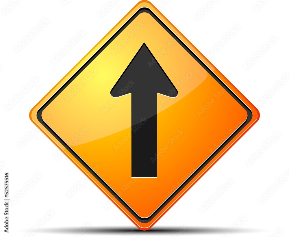 Forward way sign