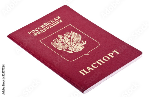 Isolated Russian Passport