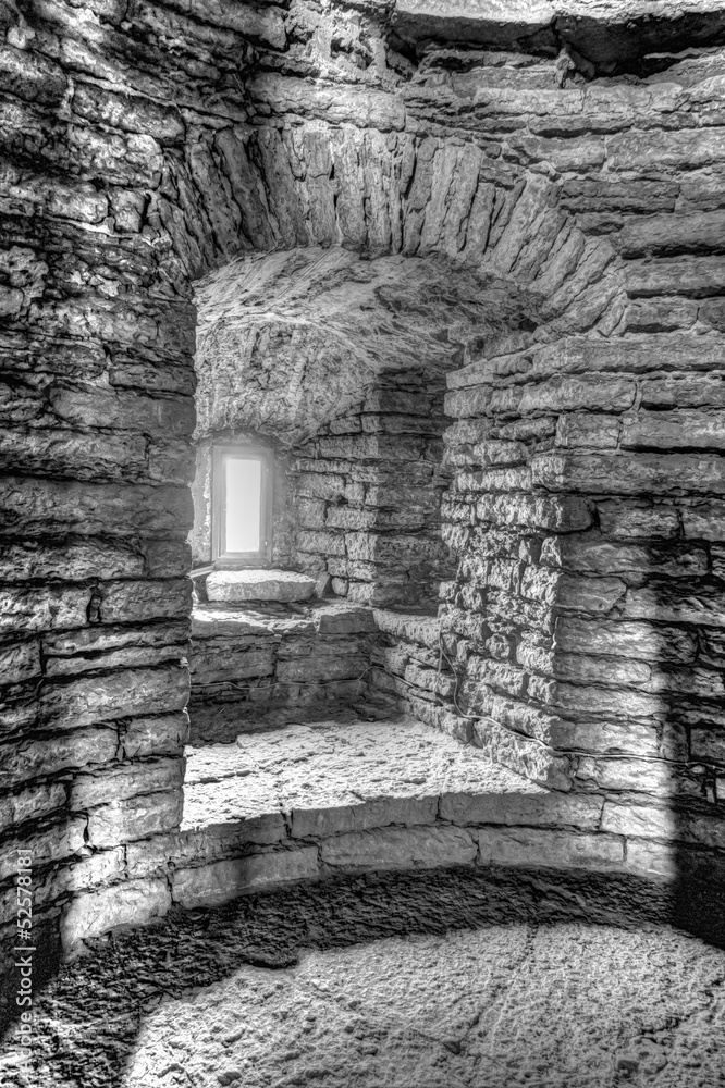 Fototapeta premium Interior of an ancient stone building