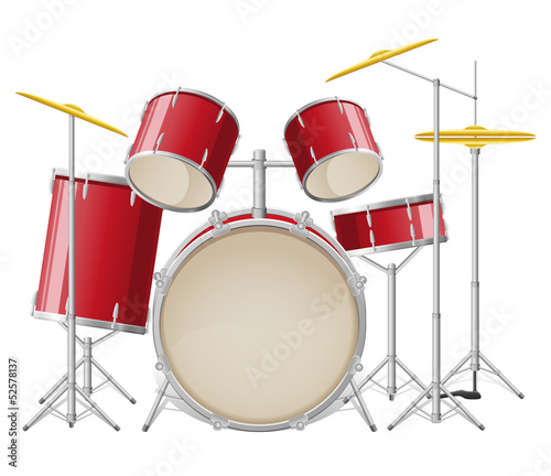drum set vector illustration