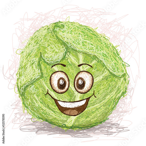 happy green cabbage