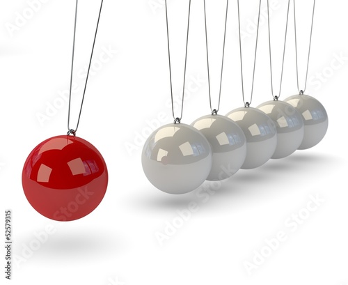 Quadro su tela newtons cradle vers.1