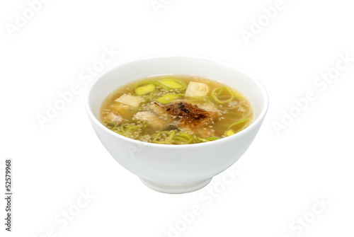 eel soup and tofu