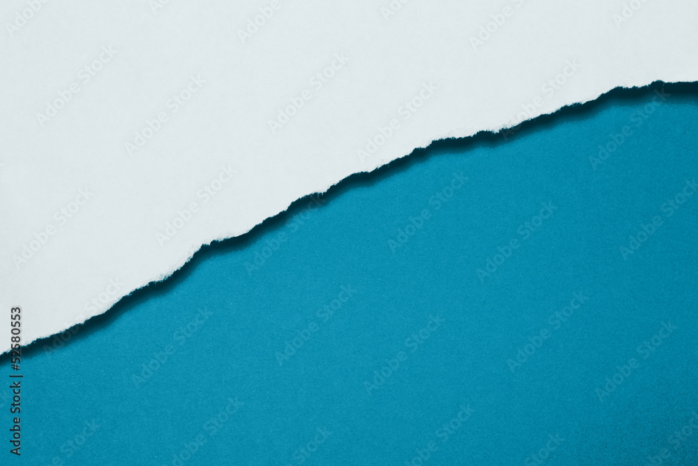 Papierfransen, diagonal, weiss, blau Papierfransen, diagonal, weiss, blau