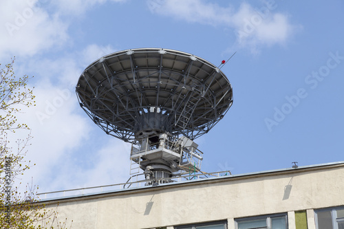 large satellite antenna