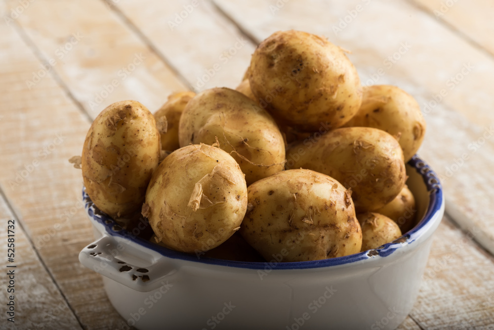 Potato just picked from ground